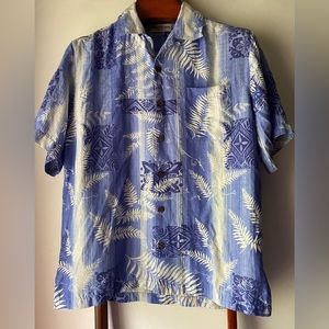 Caribbean Silk Blend Hawaiian‎ Shirt M